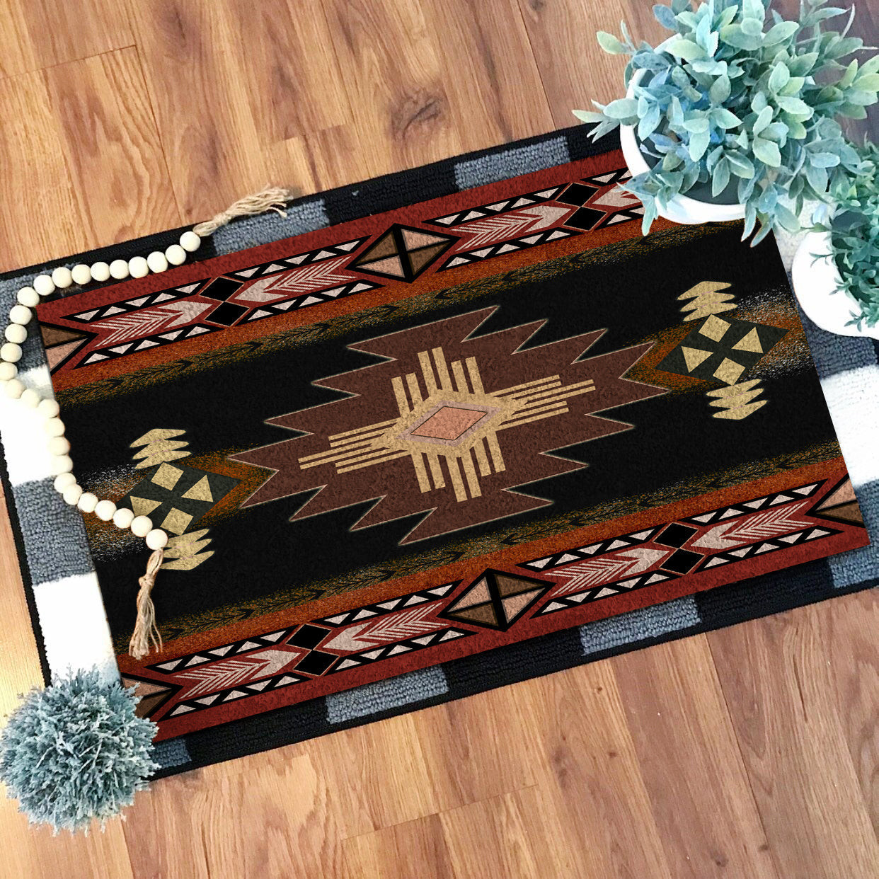 Doormat Native GB-NAT00139 Brown Geometric Native Doormat - bestofnative