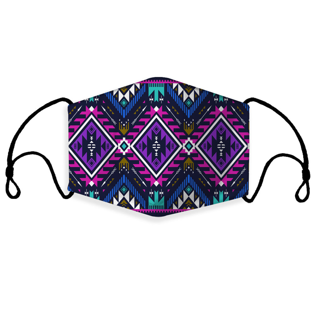 Net Pattern 3d Mask GB-NAT00380 Purple Tribe Pattern 3D Mask (with 1 filter) - bestofnative