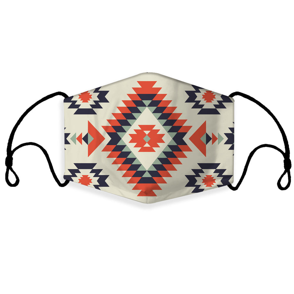 Net Pattern 3d Mask GB-NAT00389 Pink Geometric Pattern 3D Mask (with 1 filter) - bestofnative