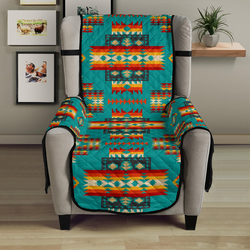 Native Chair Covers GB-NAT00402-04 Blue Pattern Native 23