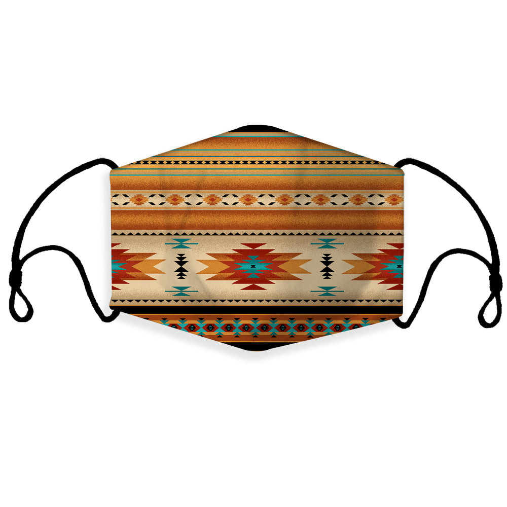 Net Pattern 3d Mask GB-NAT00559 Yellow Native Pattern 3D Mask (with 1 filter) - bestofnative