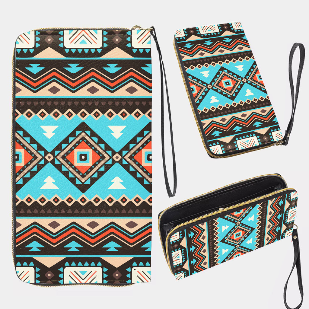 Native Handwallet GB-NAT00319 Pattern Native Long Portable Wallet - bestofnative