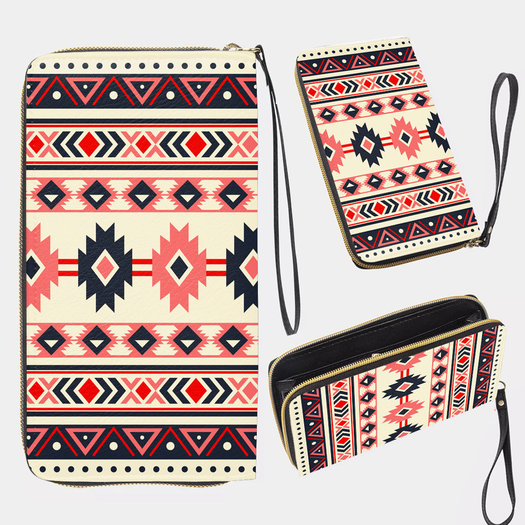 Native Handwallet GB-NAT00375 Pattern Native Long Portable Wallet - bestofnative