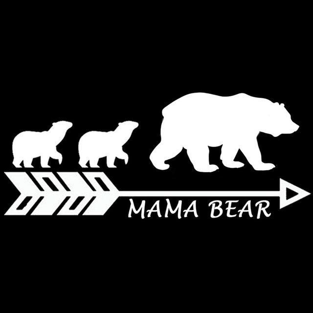 Mama Bear Vinyl Car Stickers Three Bears - bestofnative