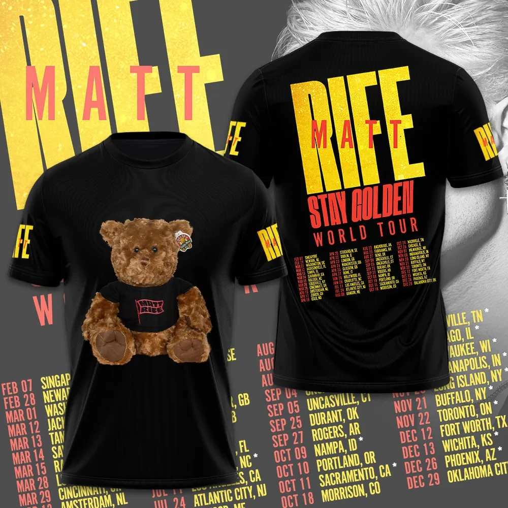 Matt Rife 02 Merch New Limited Edition Matt Rife World Tour 2026 3D T-Shirt, Polo, Hoodie ...