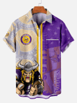 Minnesota Vikings | Vintage Textured Hawaiian Shirt