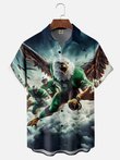 Moisture-wicking Eagle Football Hawaiian Shirt