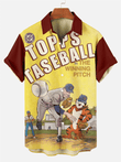 Retro Baseball Game Comic Pattern Hawaiian Shirt