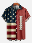 Vintage American Football Flag Hawaiian Shirt