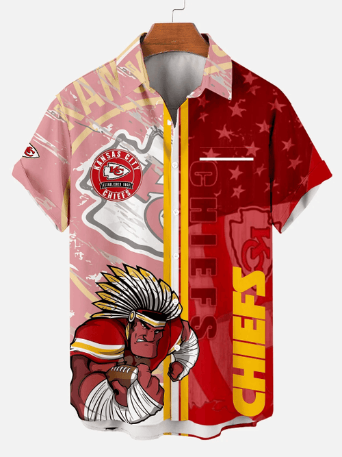 Kansas City Chiefs | Classic American Football Print Hawaiian Shirt