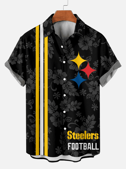Pittsburgh Steelers | Team Hibiscus Hawaiian Shirt