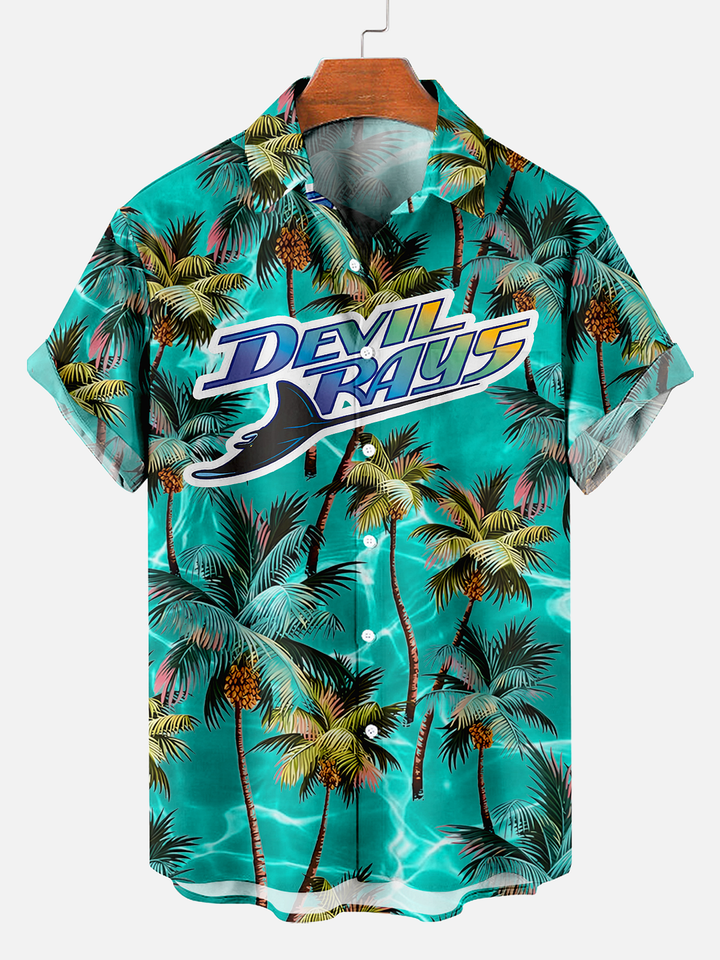 Tampa Bay Rays | Coconut Tree Ocean Hawaiian Shirt