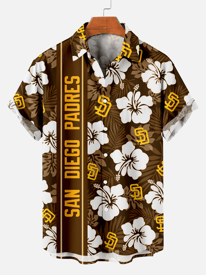 San Diego Padres | Hibiscus Baseball Hawaiian Shirt