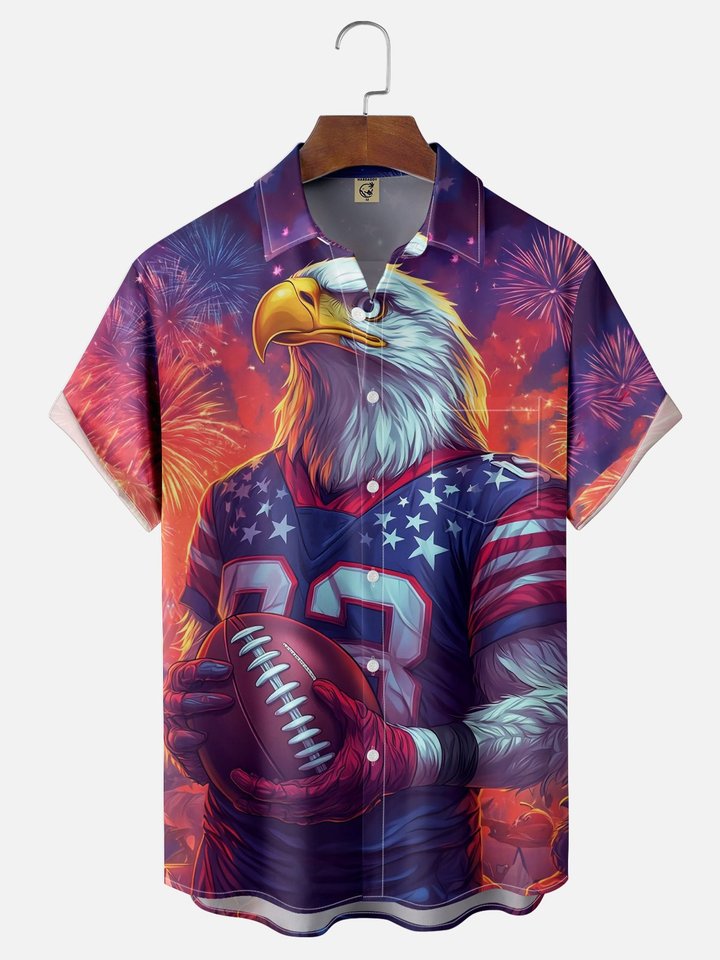 Moisture Wicking American Football Hawaiian Shirt