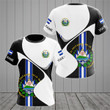 Custom Name El Salvador Sport Form Coat Of Arms T-shirt