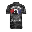 I Served My Country Polo Shirt, Dark Colored Camouflage Veteran Shirt Design, Best Gift For Veterans Polo Shirt