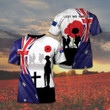 Australian Army Veteran Lest We Forget Poppy Unisex Adult T-shirt