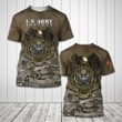 U.S.Army Veteran 3D Camo Father's Day Gift Unisex Adult T-shirt