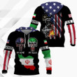 American My Home Iran My Blood - US Army Unisex Adult Hoodies