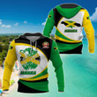Jamaica Strong Flag Lion Unisex Adult Hoodies