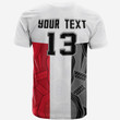 Custom Text & Number Saints Football T Shirt St Kilda Indigenous T-shirt