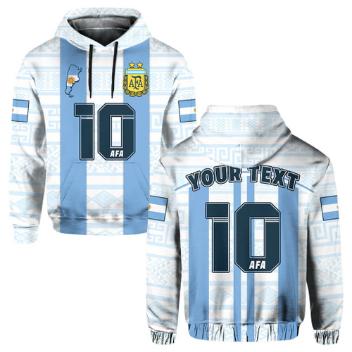 Custom Text & Number Argentina Football 2022 Hoodie Vamos La Albiceleste Hoodies