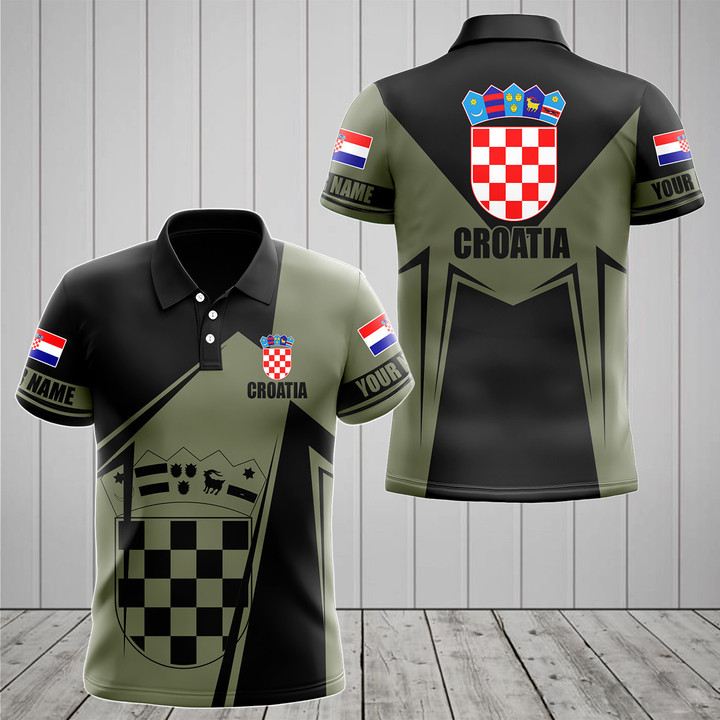 Customize Croatia Coat Of Arms New Form Unisex Adult Polo Shirt