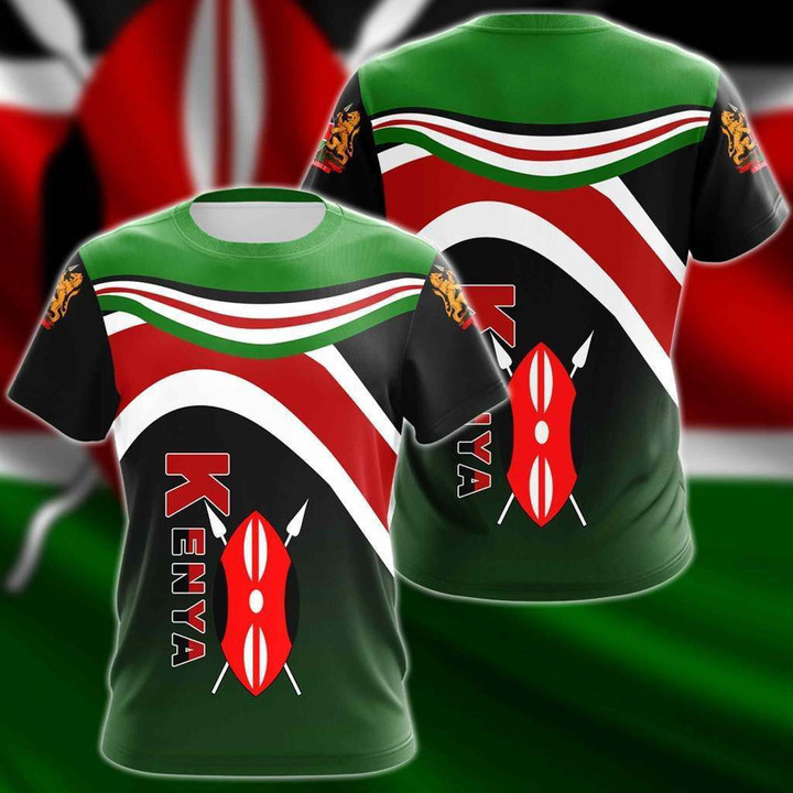 Kenya Flag Premium Unisex Adult T-shirt