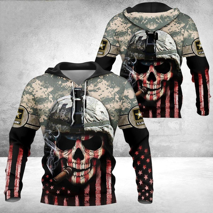 U.S Army Skull Special Version Unisex Adult Hoodies