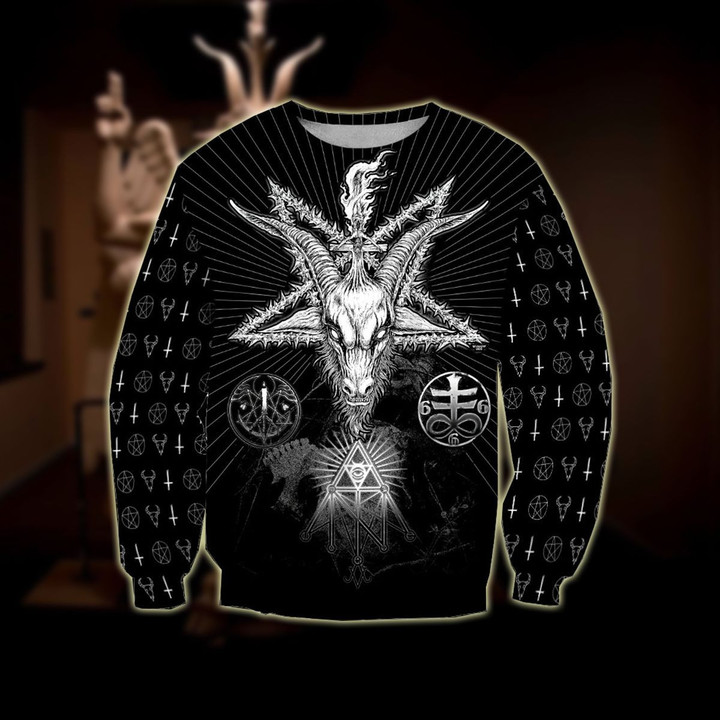 Satanic Tribal 3D Version 2 Unisex Adult Sweatshirt