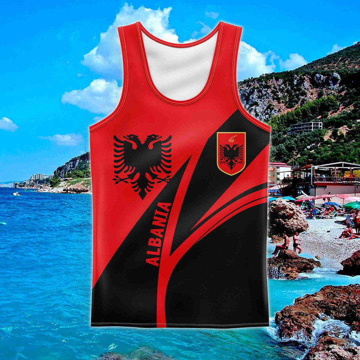 Albania Sky Unisex Adult Men's Tank Top