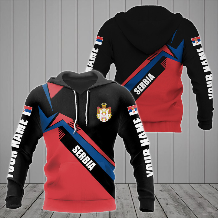 Customize Serbia Legend Coat Of Arms Unisex Adult Hoodies