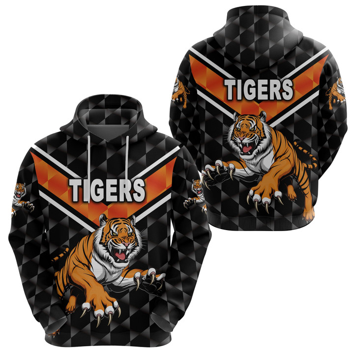 Wests Tigers Hoodie Original Style - Black Hoodies