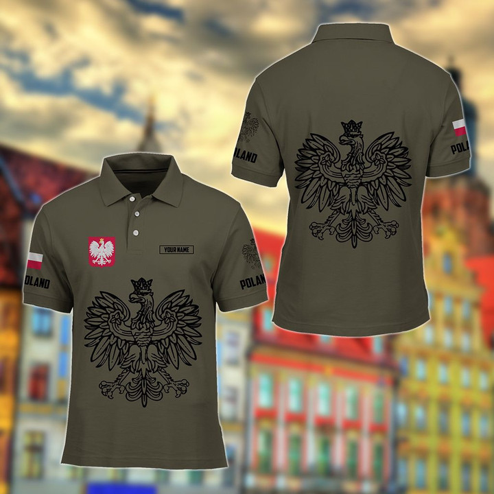 Customize Poland Coat Of Arms Polo Shirt