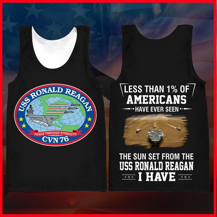 Us Navy Uss Ronald Reagan (Cvn 76) Men's Tank Top