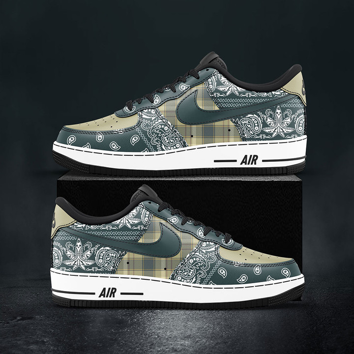 Cannabis Bandana Tartan Pattern AF1