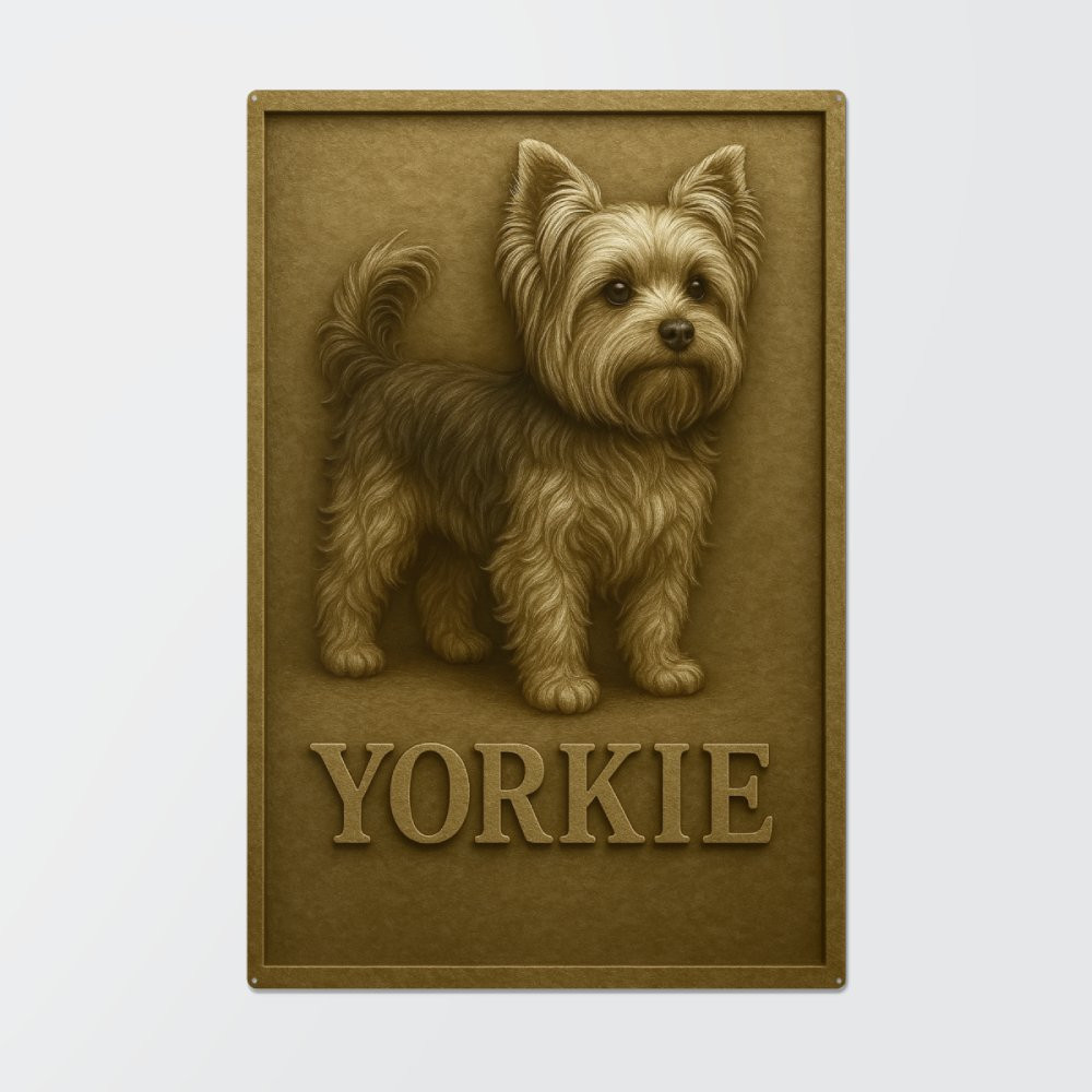 Yorkie Metal Sign - perfect-p-shop