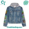 WWE Rey Mysterio Hooded  Hoodless Or Hooded Denim Jacket HG