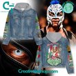WWE Rey Mysterio Hooded  Hoodless Or Hooded Denim Jacket HG