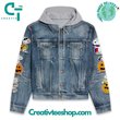 Snoopy Great Pumpkin Hooded  Hoodless Or Hooded Denim Jacket HG
