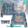 Toby Keith Raised On 90s Country Hooded Hoodless Or Hooded Denim Jacket HG