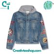 Florida State Seminoles Proud To Bleed Garnet Gold Hooded  Hoodless Or Hooded Denim Jacket HG