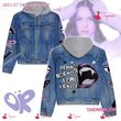 Olivia Rodrigo Blood Sucker Fame Fcker Jean Hooded Hoodless Or Hooded Denim Jacket HG
