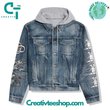 Decendents I Dont Want To Grow Up Hooded  Hoodless Or Hooded Denim Jacket HG