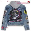 Power Rangers Mighty Morphin Mastodon Jean Hooded Hoodless Or Hooded Denim Jacket HG