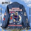 Western Bulldogs Unleash The Fight Hooded Hoodless Or Hooded Denim Jacket HG