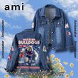 Western Bulldogs Unleash The Fight Hooded Hoodless Or Hooded Denim Jacket HG
