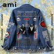 Thirty Seconds To Mars Summer 2025 Tour Hooded Hoodless Or Hooded Denim Jacket HG