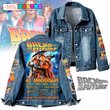 Back to the Future 40th Anniversary 2025  Hooded Hoodless Or Hooded Denim Jacket HG