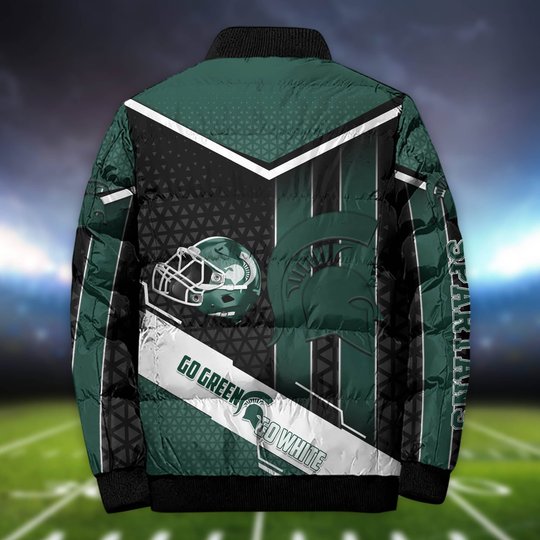 Michigan State Spartans Personalized Outdoor Coat Puffer Jacket